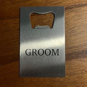 Metal wallet bottle opener